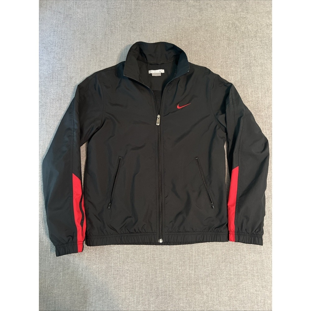 Vintage Nike Jacket Women's S Lined Track Casual Gym Running Black‎